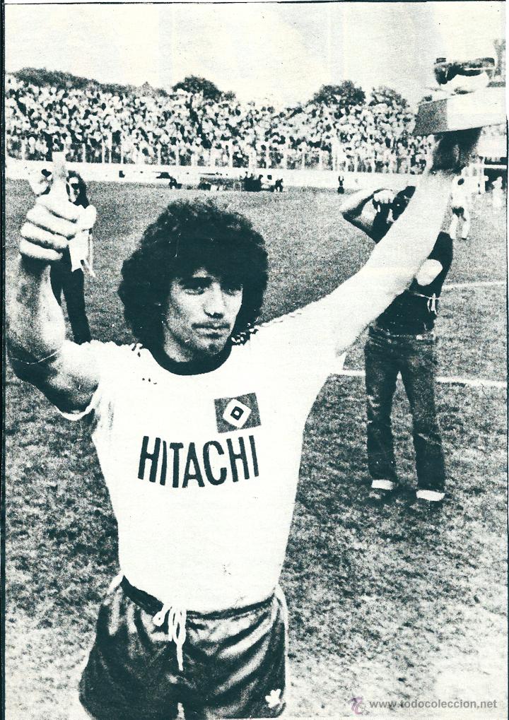 Collezionismo sportivo: HAMBURGO SV: Gran recorte de KEVIN KEEGAN. Hacia 1980