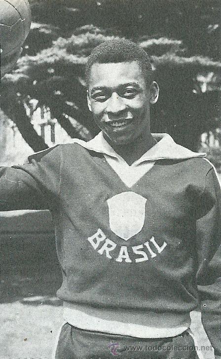 Collezionismo sportivo: SELECCI&Oacute;N DE F&Uacute;TBOL DE BRASIL: Recorte de PEL&Eacute; jovencito