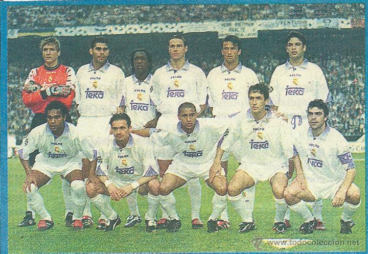 Collezionismo sportivo: REAL MADRID: Recorte del equipo Campe&oacute;n de la Champions de 1998, la S&Eacute;PTIMA