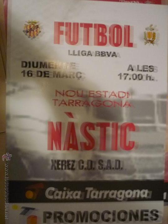 Collectionnisme sportif: cartel partido futbol gimnastico nastic -xerez