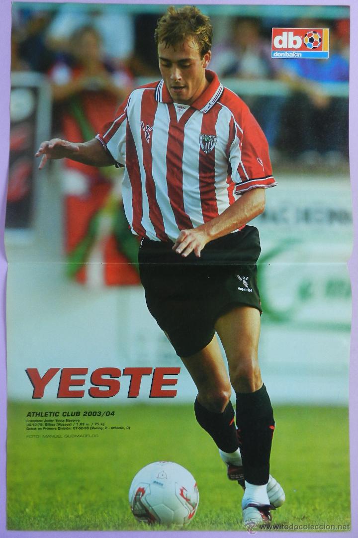 Sports collectibles: POSTER YESTE (ATHLETIC CLUB BILBAO) 2003/2004 - REVISTA DON BALON FUTBOL LIGA FUTBOL 03/04