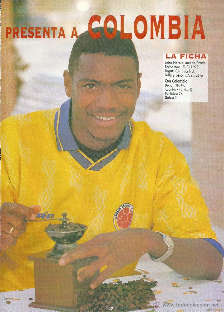 Collezionismo sportivo: SELECCI&Oacute;N DE F&Uacute;TBOL DE COLOMBIA. 1998