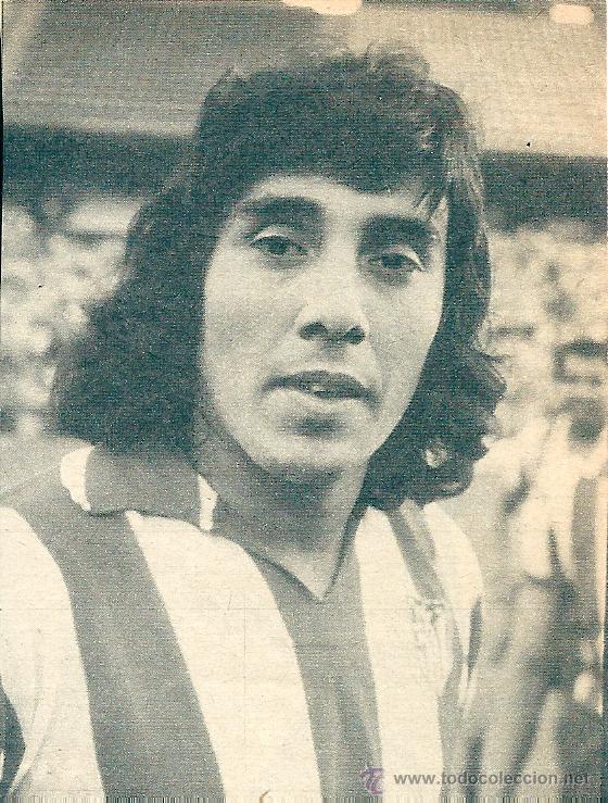 Collezionismo sportivo: ATL&Eacute;TICO DE MADRID: recorte de HEREDIA. A&ntilde;os 70