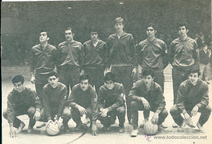 Collezionismo sportivo: BALONCESTO ( BASKET ): recorte del ESTUDIANTES de 1972