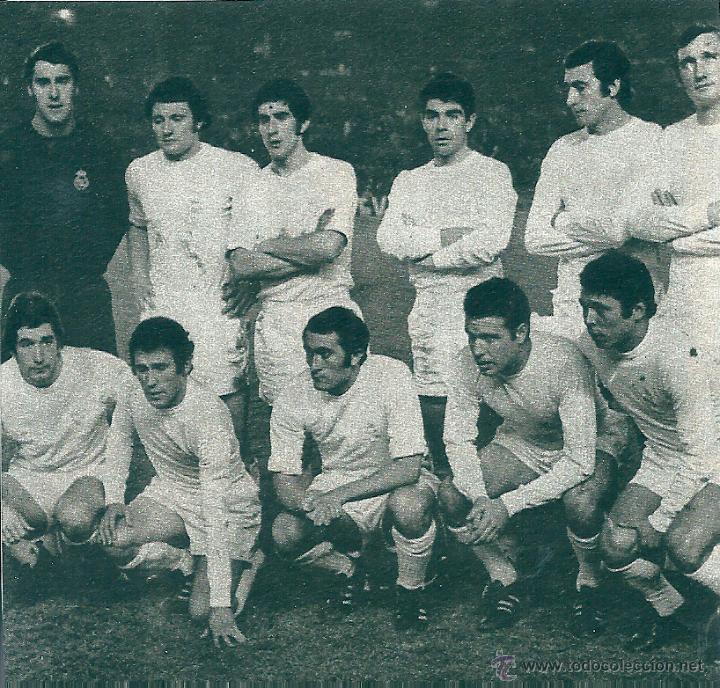 Collezionismo sportivo: REAL MADRID: recorte de la temporada 70-71