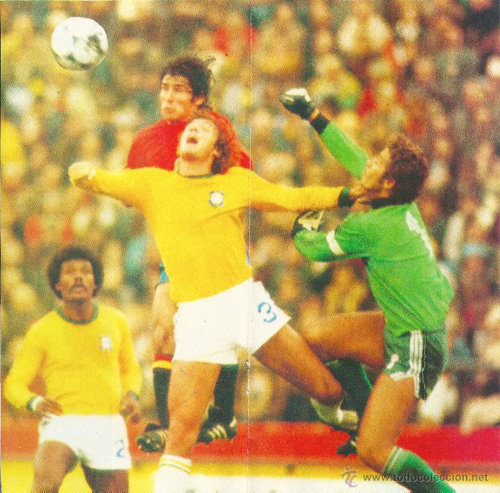 Collezionismo sportivo: SELECCI&Oacute;N DE F&Uacute;TBOL DE BRASIL: recorte de un lance del BRASIL-ESPA&Ntilde;A del Mundial 78