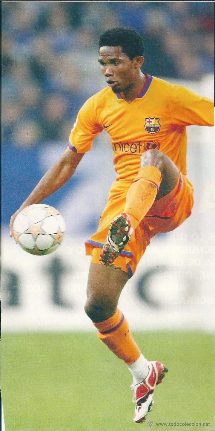 Collectionnisme sportif: BAR&Ccedil;A: Gran recorte de SAMUEL ETO&acute;O
