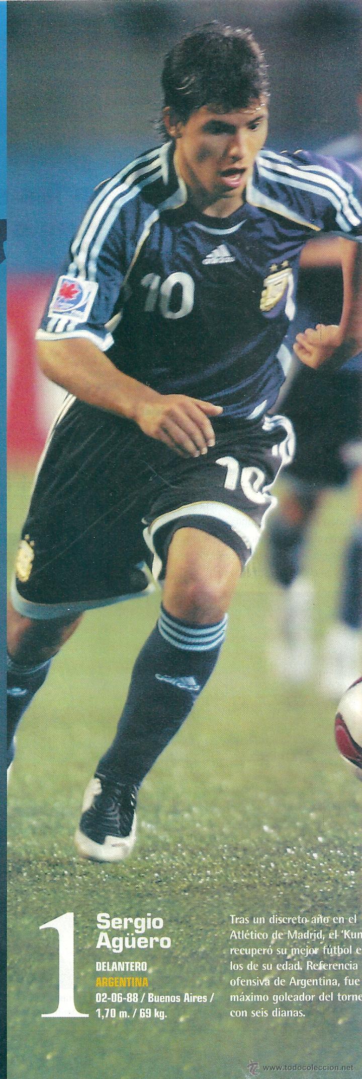 Collectionnisme sportif: SELECCI&Oacute;N DE F&Uacute;TBOL DE ARGENTINA: Gran recorte de Sergio, el Kun, AGUERO
