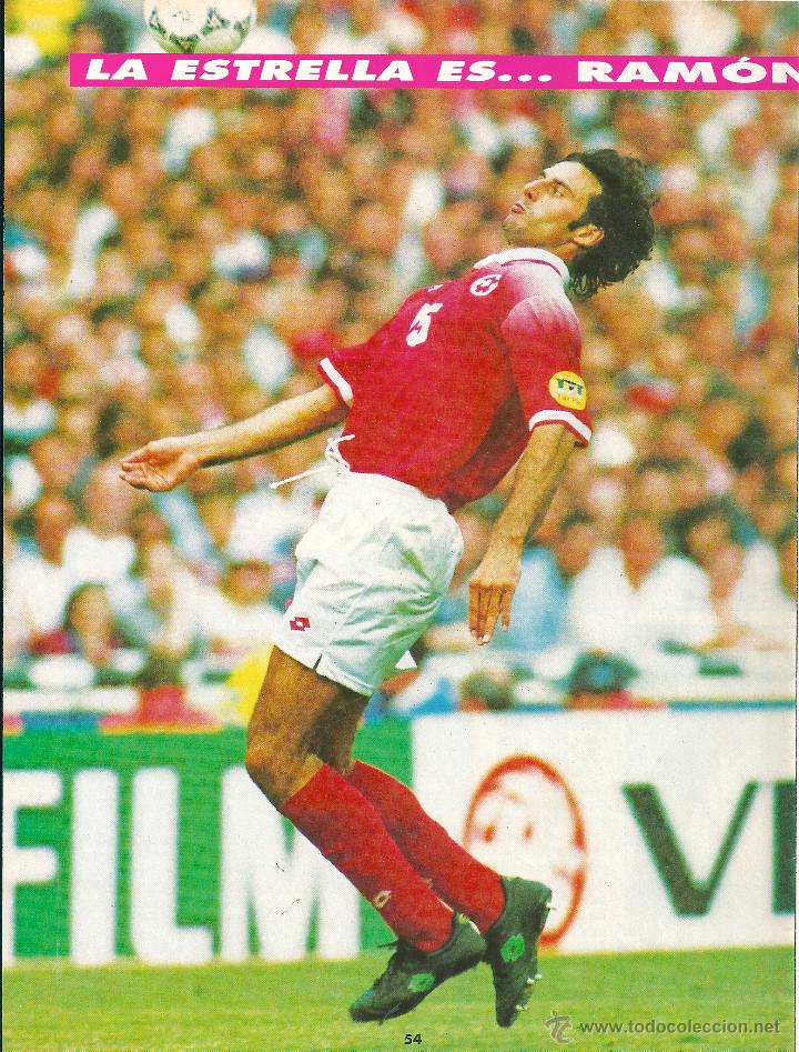 Collectionnisme sportif: SELECCI&Oacute;N DE F&Uacute;TBOL DE SUIZA: Minip&oacute;ster de Ram&oacute;n VEGA