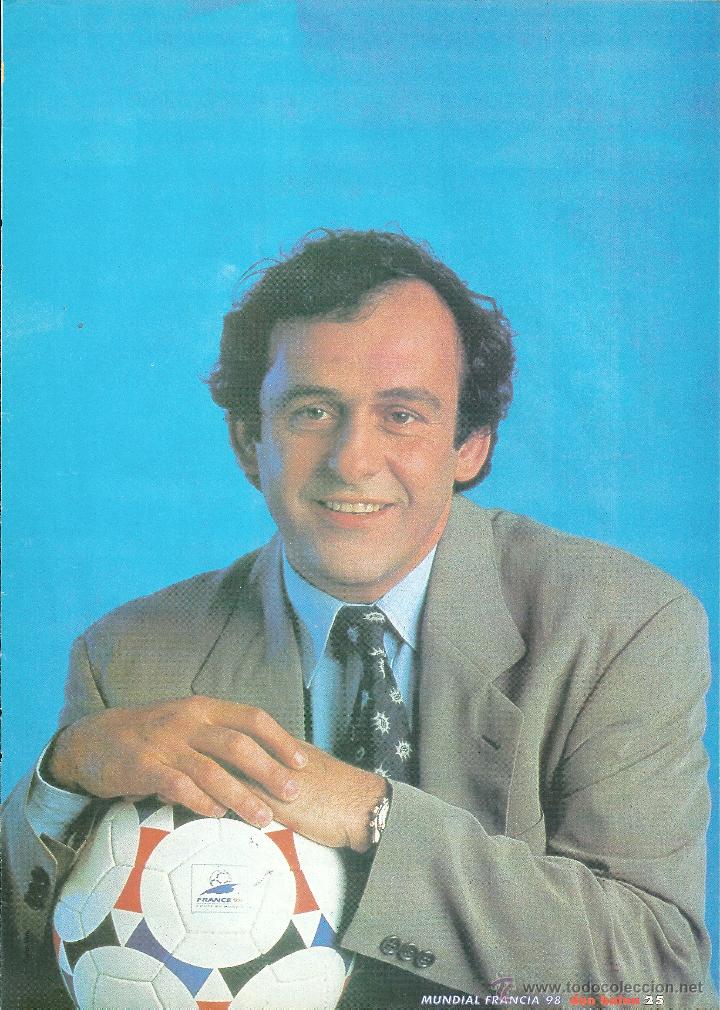 Collectionnisme sportif: Minip&oacute;ster de Michel PLATINI vestido de calle