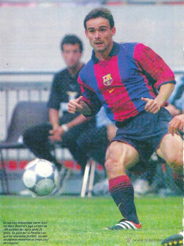 Coleccionismo deportivo: BAR&Ccedil;A: Gran recorte de MARC OVERMARS - Foto 1