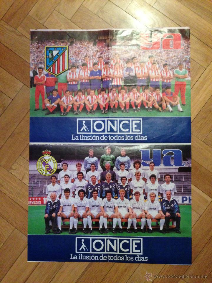 Collectionnisme sportif: CARTEL POSTER REAL MADRID ATLETICO MADRID AT MADRID ONCE PERIODICO YA