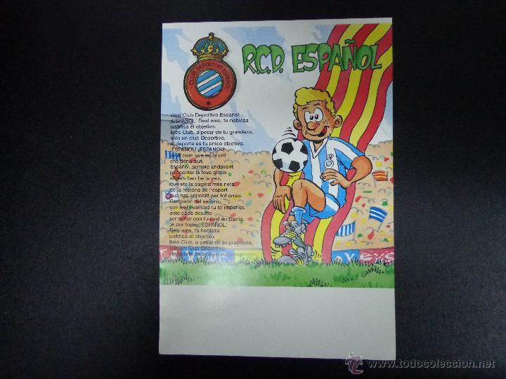 Coleccionismo deportivo: cartel rcd espa&ntilde;ol - Foto 1