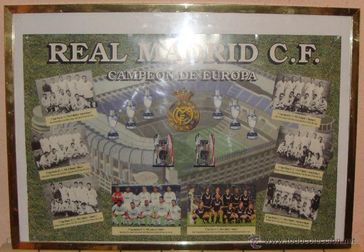 Collectionnisme sportif: INTERESANTE CUADRO REAL MADRID CON DEDICATORIA DE GOYO BENITO ORIGINAL VER FOTOS