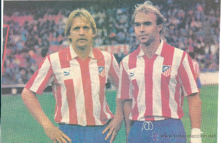 Collectionnisme sportif: ATL&Eacute;TICO DE MADRID: Recorte de SCHUSTER y RODAX. Primeros a&ntilde;os 90