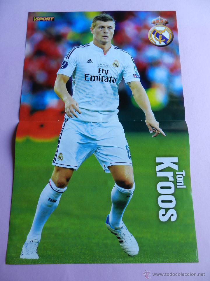 Coleccionismo deportivo: POSTER TONI KROOS (REAL MADRID) 2014/2015 - FUTBOL TEMPORADA 14/15 SEASON - GERMANY DEUTSCHLAND