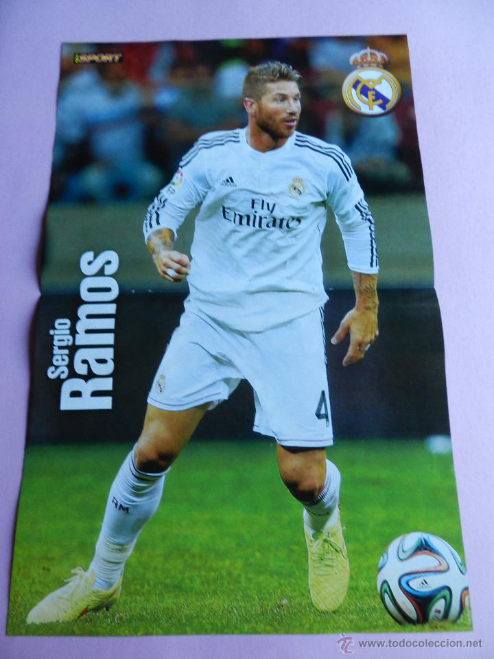 Coleccionismo deportivo: POSTER SERGIO RAMOS (REAL MADRID) 2014/2015 - LIGA FUTBOL TEMPORADA 14/15 ESPA&Ntilde;A