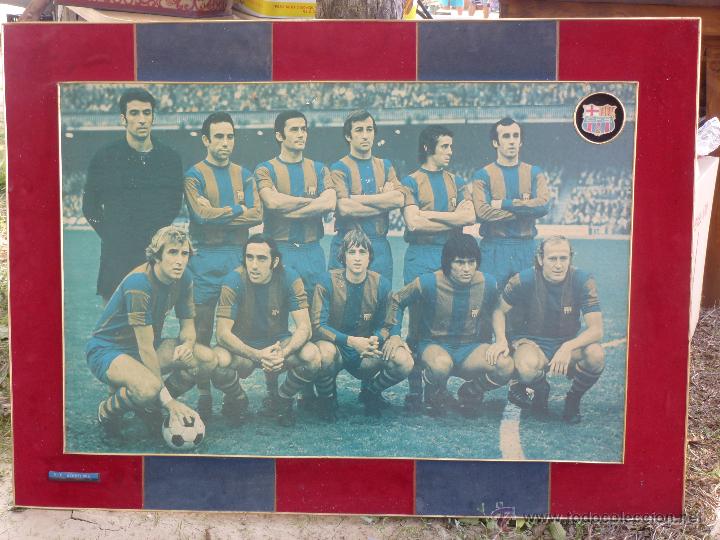 Collezionismo sportivo: Poster fotografia del futbol club Barcelona A&ntilde;os 70 . 1973-1974 Campeones de liga.