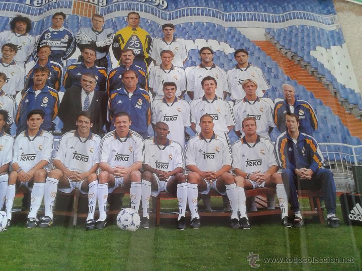 cartel poster de futbol alineacion real madrid Comprar