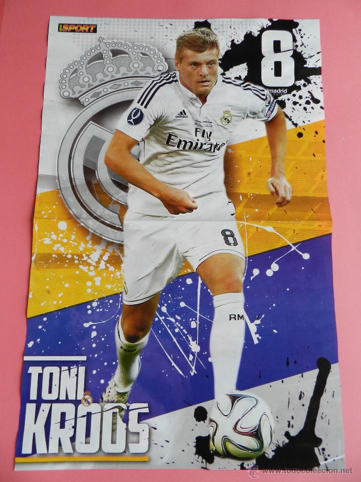 Coleccionismo deportivo: POSTER TONI KROOS (REAL MADRID) 2014/2015 - FUTBOL TEMPORADA 14/15 LIGA ESPA&Ntilde;A - ALEMANIA