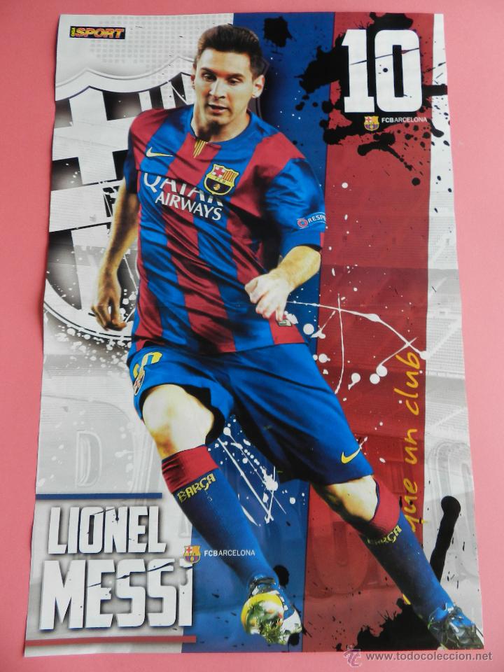 Coleccionismo deportivo: POSTER LEO MESSI (FC BARCELONA) 2014/2015 - FUTBOL TEMPORADA 14/15 LIGA ESPA&Ntilde;A BAR&Ccedil;A ARGENTINA