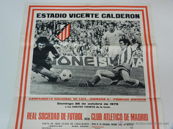 cartel de futbol, real sociedad de futbol contr - Buy Antique football  posters on todocoleccion