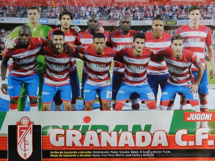 Collezionismo sportivo: MINI POSTER GRANADA CF 2014/2015 - ALINEACION FUTBOL LIGA TEMPORADA 14/15 REVISTA JUGON