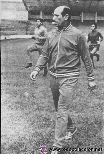 Collectionnisme sportif: Recorte de EDUARDO TOBA, entrenador y seleccionador espa&ntilde;ol. A&ntilde;os 70