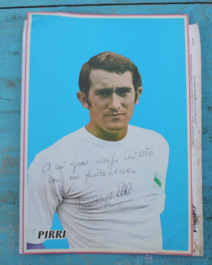Sammelleidenschaft Sport: ANTIGUA LAMINA DEDICADA Y FIRMADA DE - PIRRI - JUGADOR DEL REAL MADRID - A&Ntilde;OS 70 - MADRID Y&Eacute; -Y&Eacute; - D