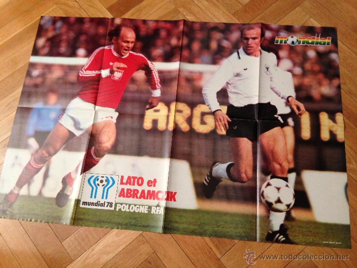 Sammelleidenschaft Sport: CARTEL POSTER LATO ABRAMZIK POLONIA POLSKA RFA POR DETRAS PAULO ROSSI ITALIA ITALY ONZE MUNDIAL 78