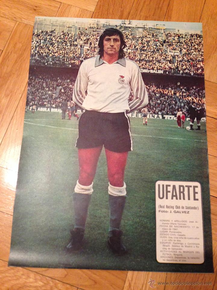 Collezionismo sportivo: CARTEL POSTER FUTBOL UFARTE RACING SANTANDER