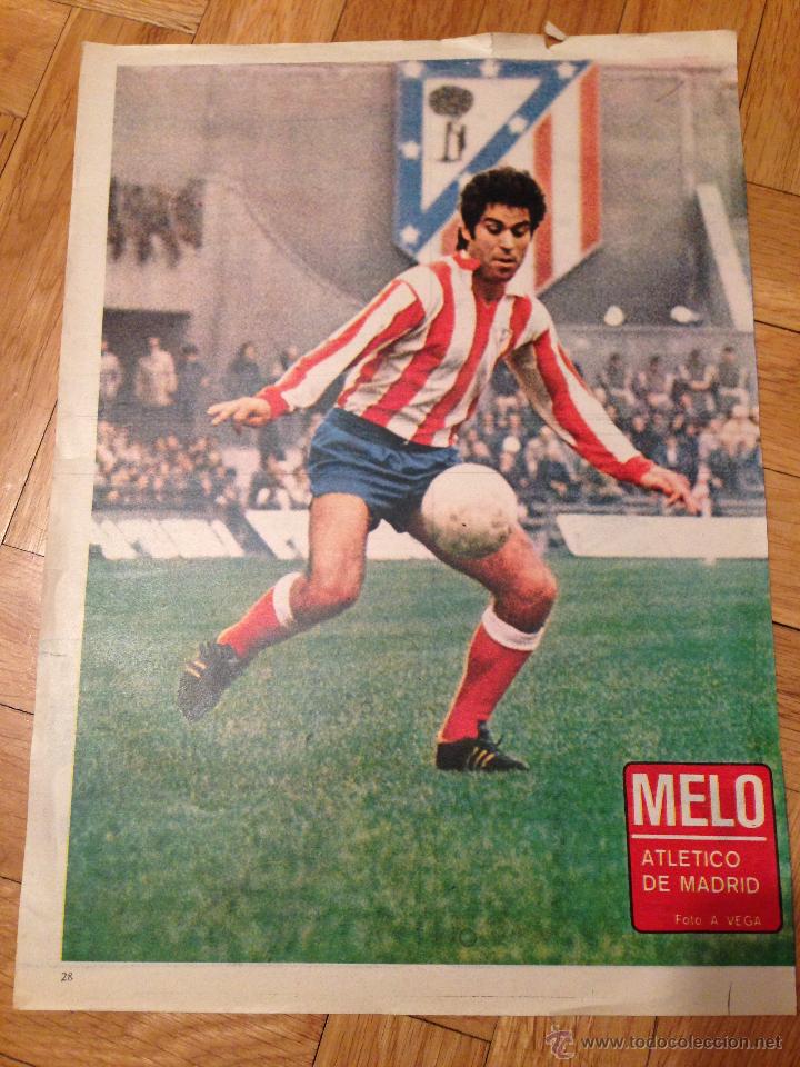 Collezionismo sportivo: CARTEL POSTER FUTBOL MELO ATLETICO MADRID