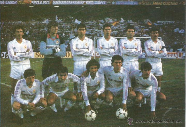 Sammelleidenschaft Sport: REAL MADRID: Recorte de un equipo hacia 1987