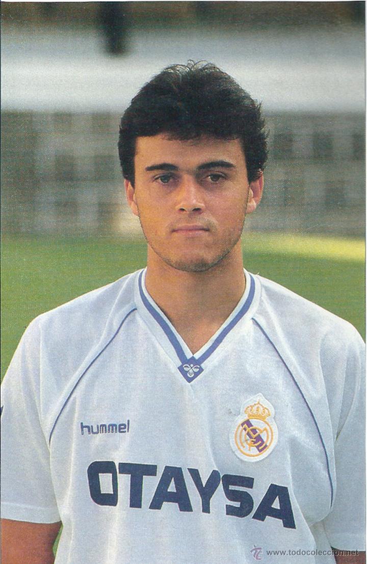 Sammelleidenschaft Sport: REAL MADRID: gran recorte de LU&Iacute;S ENRIQUE. 1991