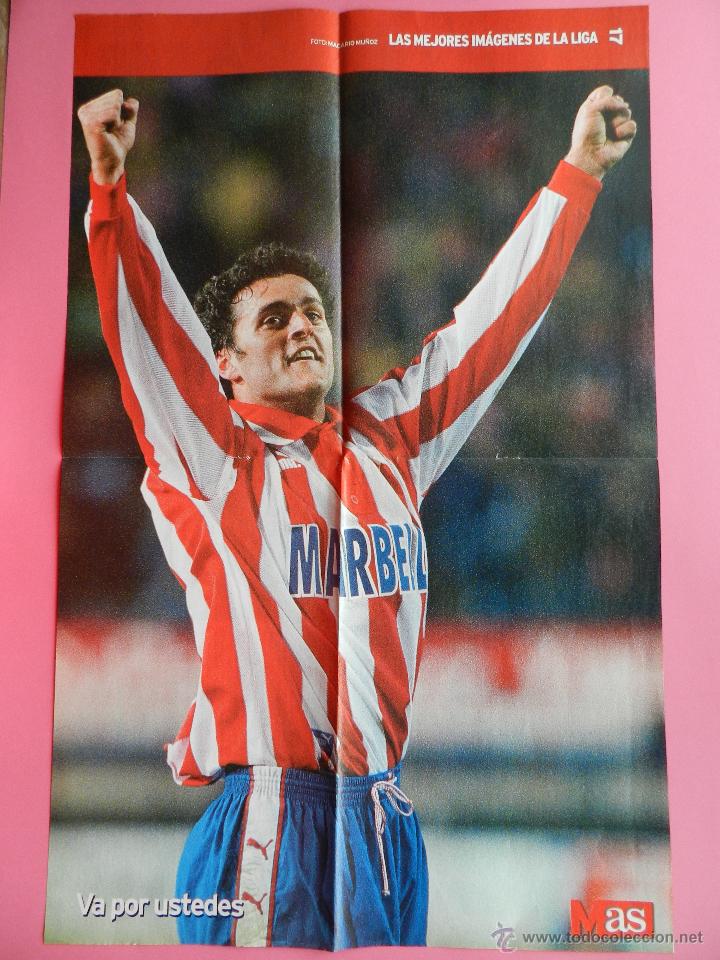 Collezionismo sportivo: POSTER GRANDE KIKO (ATLETICO DE MADRID) 97/98 -  TEMPORADA 1997/1998 LIGA FUTBOL DIARIO AS