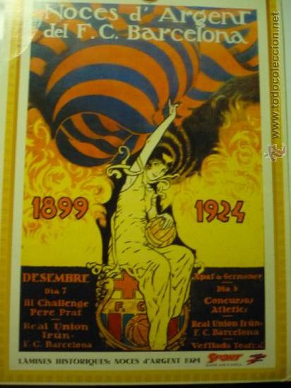 Collectionnisme sportif: REPRODUCCION CARTEL CONMEMORATIVO 1899-1924 -LAMINAS HISTORICAS SPORT