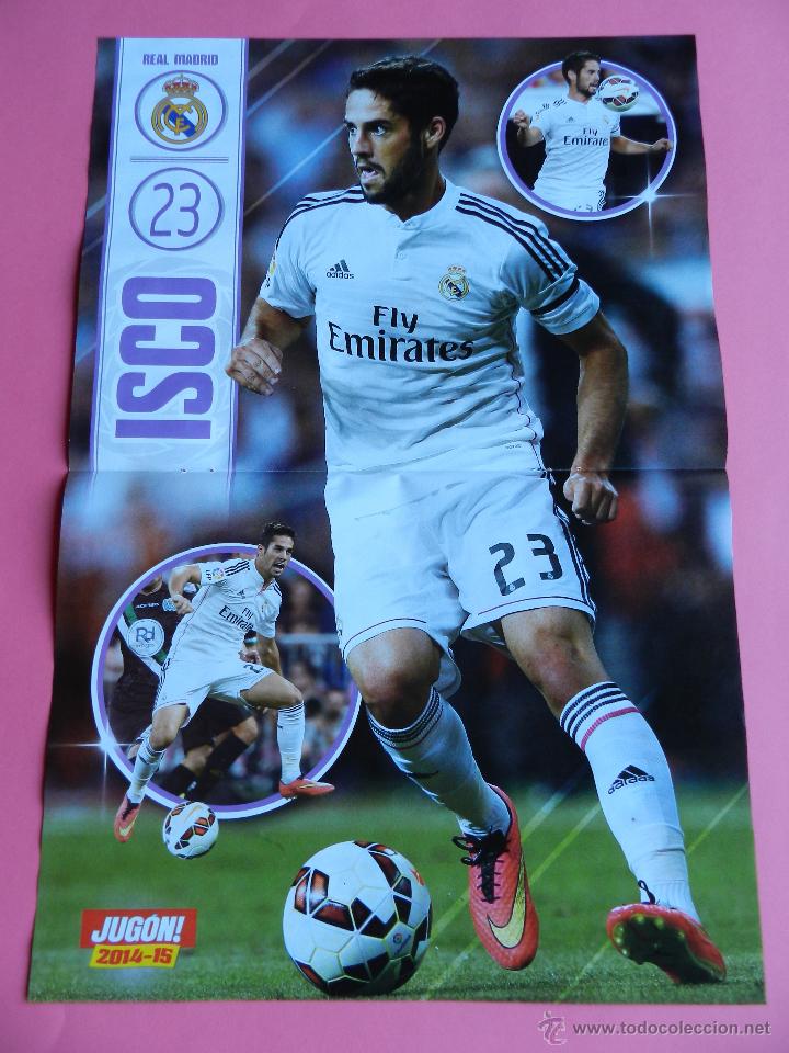 Coleccionismo deportivo: POSTER 23 ISCO (REAL MADRID) 2014/2015 - FUTBOL LIGA TEMPORADA 14/15 REVISTA JUGON
