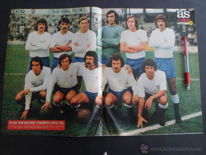 Coleccionismo deportivo: POSTER AS COLOR N&ordm; 181 C.D. TENERIFE 1974-75