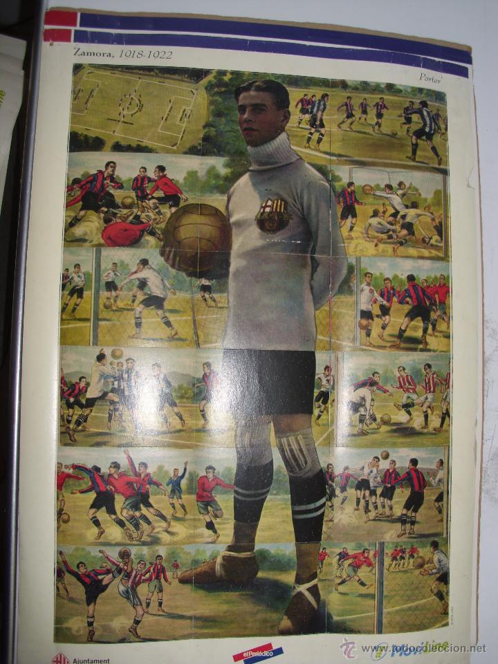 Collectionnisme sportif: POSTER LAMINA DE CART&Oacute;N CON 18 CROMOS. ZAMORA. 1918-1922. PORTER.(B/57)