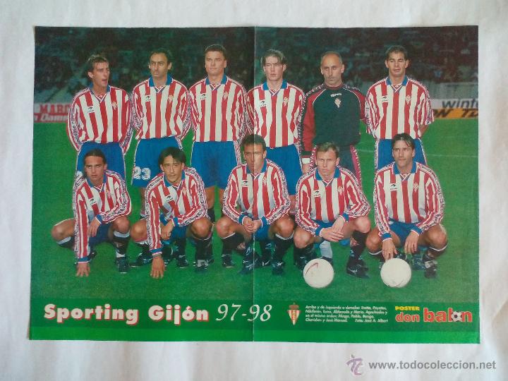 Banderin Du Sporting Gijon Saison 1996-97 – Autographié Par Quini Et L'équipe, Super état