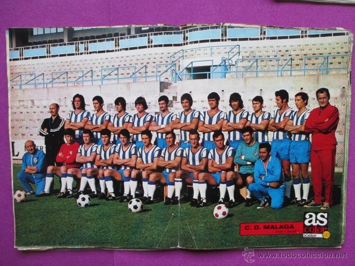 Coleccionismo deportivo: POSTER AS COLOR 98, FUTBOL, C.D. MALAGA, N&ordm;55