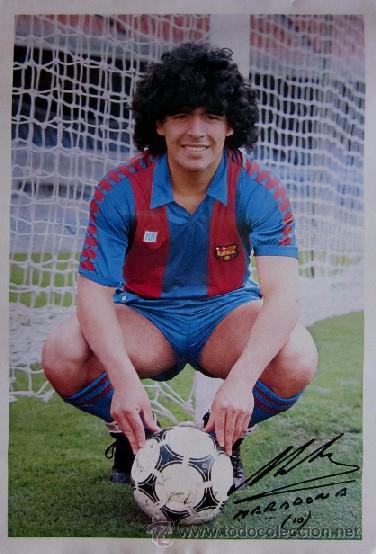 Poster Diego Armando Maradona F C Barcelona Buy Old Football Posters At Todocoleccion 71940527