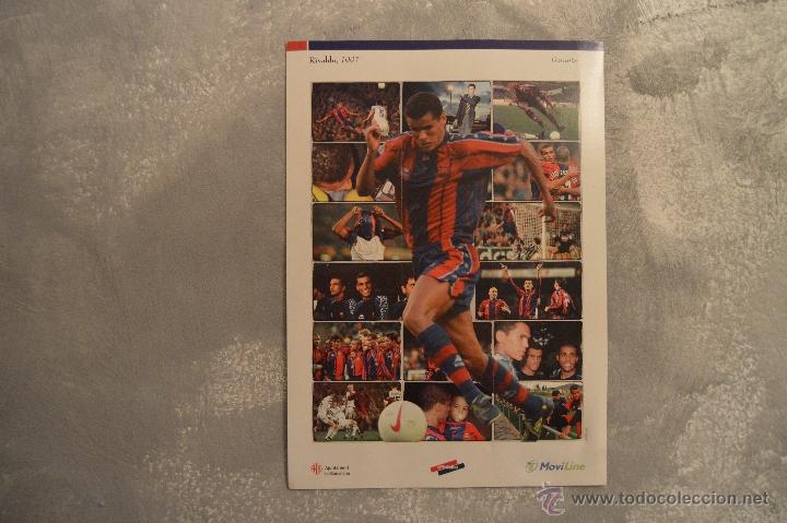 Coleccionismo deportivo: P&Oacute;STER DE RIVALDO QUE, A LA VEZ, SON 18 CROMOS INDIVIDUALES &middot; Medida: 45 x 32 cm.