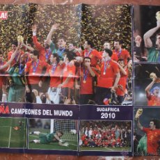 Coleccionismo deportivo: POSTER CARTEL FOTOGRAFIA GRANDES DIMENSIONES ESPAÑA CAMPEONES DEL MUNDO FUTBOL FIFA SUDAFRICA 2010