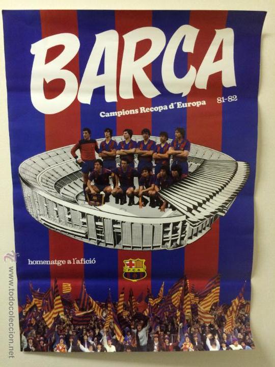 Poster Cartel Fc Barcelona Barça Campeones Reco - Vendido En Venta ...