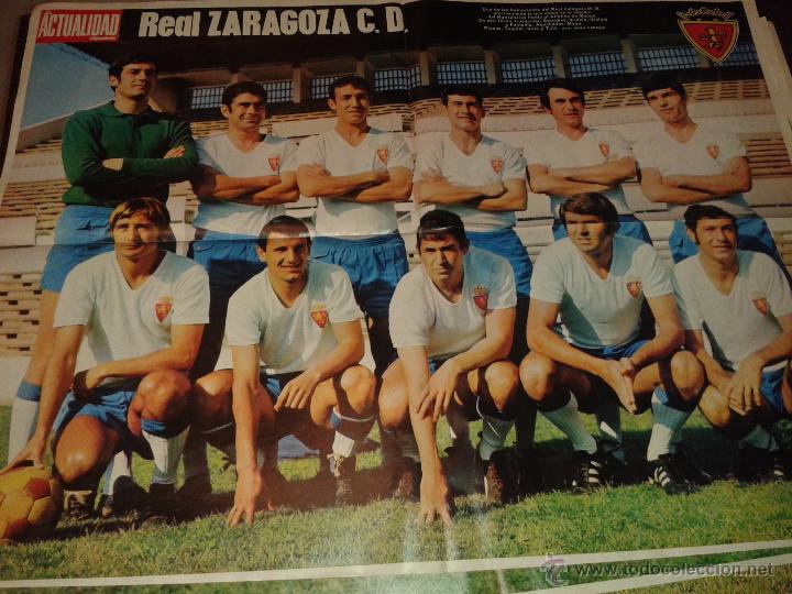 Coleccionismo deportivo: POSTER REAL ZARAGOZA 1969/70 - Foto 1