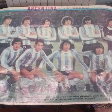 Coleccionismo deportivo: ANTIGUO POSTER GIGANTE A TODO COLOR ARGENTINA CAMPEON MUNDIAL 1978. Lote 94033802