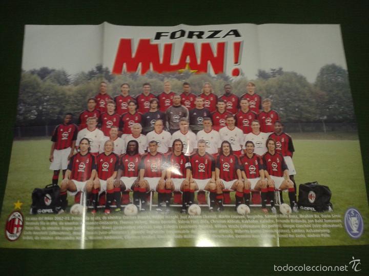 Coleccionismo deportivo: POSTER MILAN 2002-03 - Foto 1