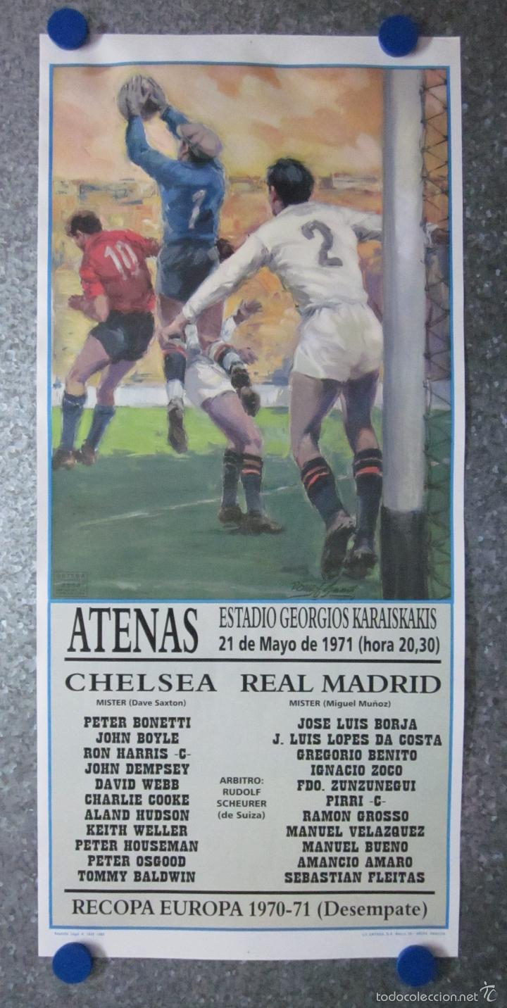 cartel de futbol 1971 recopa de europa chelsea - Buy Old Football ...