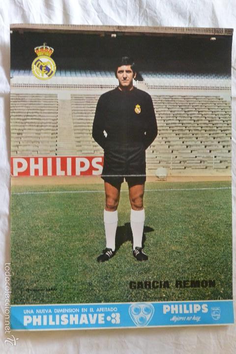 Coleccionismo deportivo: CARTEL LAMINA FUTBOL GARCIA REMON REAL MADRID